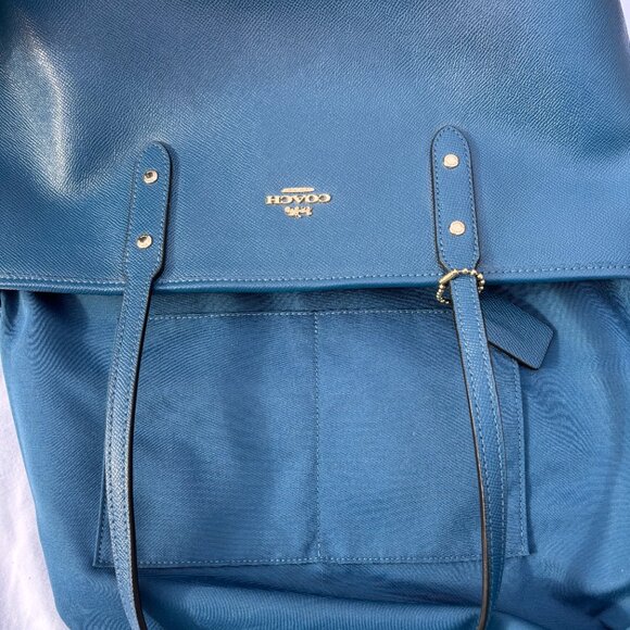 Coach Blue Tote Bag F58846 - Picture 10 of 10